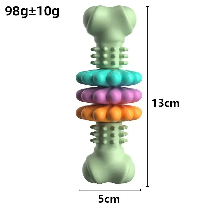 Pet Toys Dog Chew Meaty Bone Toys TPR Bone Type Multi-meat Pieces Bite Bite Resistant Teeth Toy Set Dog Bone Toy Supplies