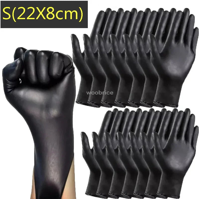 Gloves Disposible Latex Free Black Nitrile PVC Gloves Housework Cleaning Car Industry Gardening Pet Care Cooking Tools