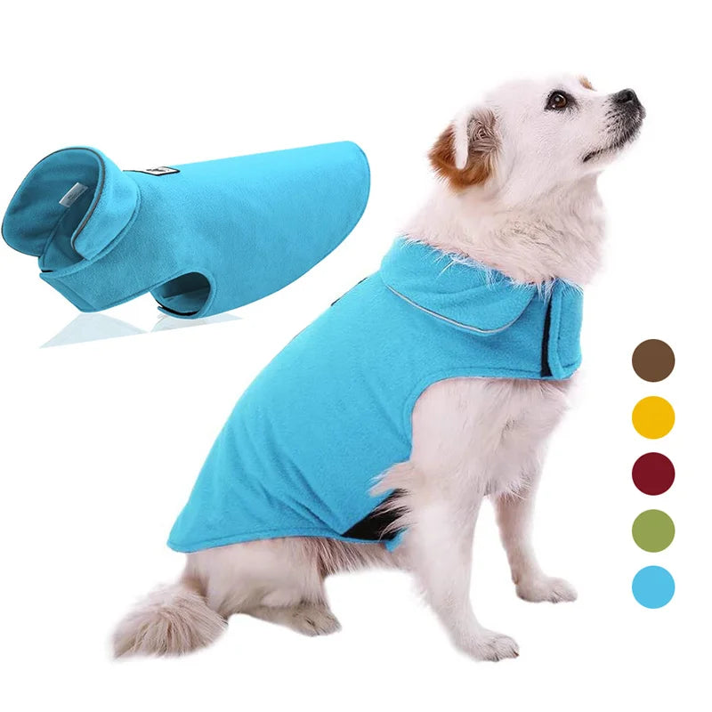 Benepaw Windproof  Warm Fleece Pet Clothing For Small Medium Large Dogs Winter Reflective Leash Hole Puppy Dog Clothes Jacket