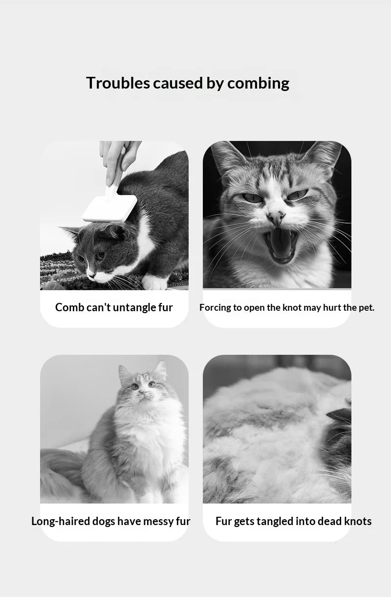 PP Material Pet Comb & Floating Brush with Needle Teeth for Cat Grooming Cleaning Massage-PG001 Pet Supplies