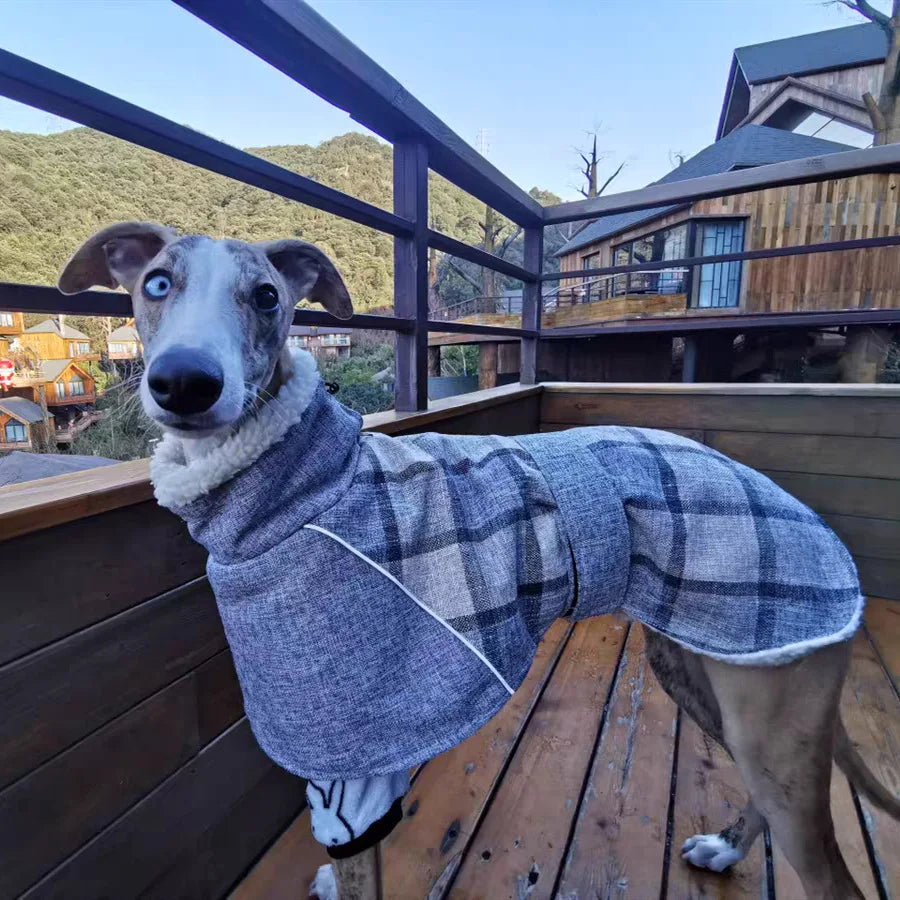Dog Clothes Winter Thick Warm Dog Jacket for Small Large Dogs Reflective Windproof Pet Clothing Checked Strom Snow Dog Coat 3XL