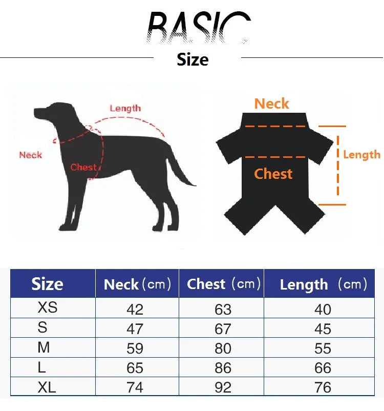 Pet Cotton Coat Autumn and Winter New Soft Large Dog Clothes Outdoor Reflective Dog Jacket Cold Warm Pet Clothing Supplies