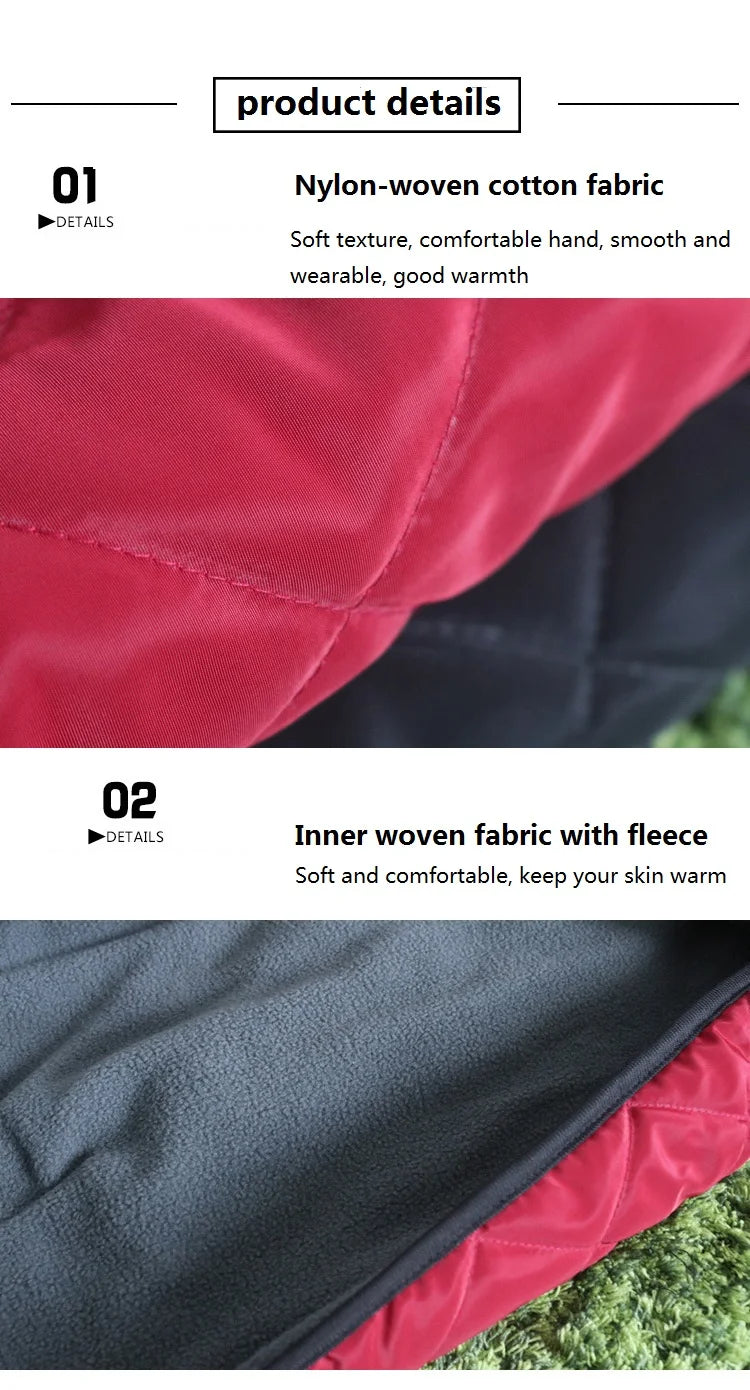 Pet Cotton Coat Autumn and Winter New Soft Large Dog Clothes Outdoor Reflective Dog Jacket Cold Warm Pet Clothing Supplies