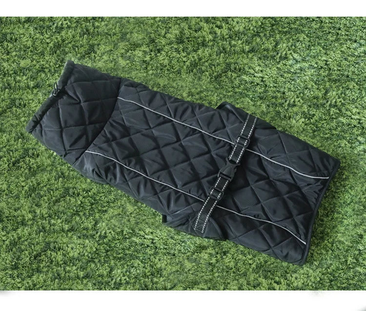 Pet Cotton Coat Autumn and Winter New Soft Large Dog Clothes Outdoor Reflective Dog Jacket Cold Warm Pet Clothing Supplies