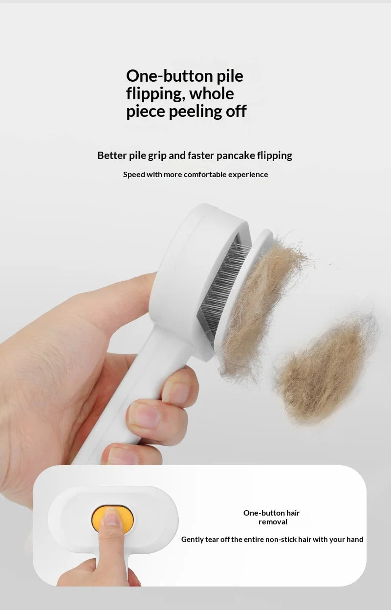 PP Material Pet Comb & Floating Brush with Needle Teeth for Cat Grooming Cleaning Massage-PG001 Pet Supplies