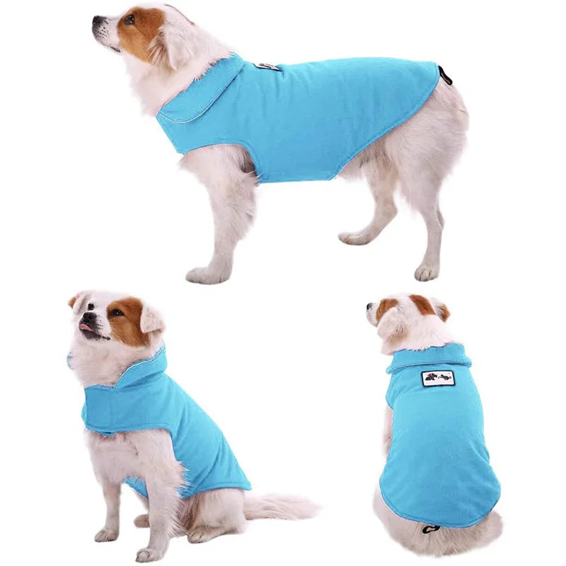 Benepaw Windproof  Warm Fleece Pet Clothing For Small Medium Large Dogs Winter Reflective Leash Hole Puppy Dog Clothes Jacket