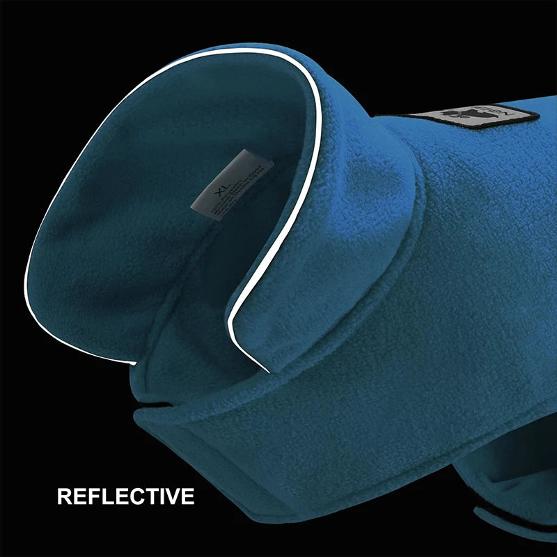 Benepaw Windproof  Warm Fleece Pet Clothing For Small Medium Large Dogs Winter Reflective Leash Hole Puppy Dog Clothes Jacket