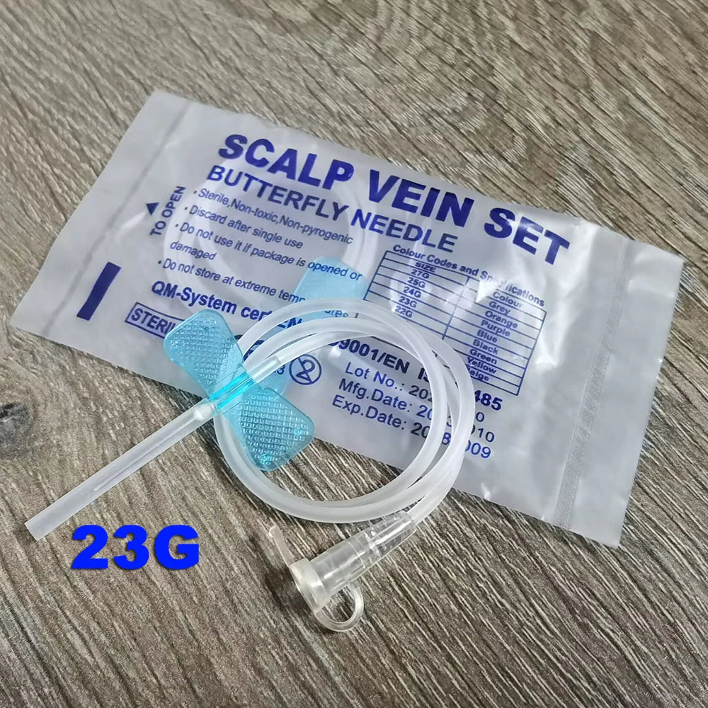 200 Pcs Disposable Butterfly Blood Collection Needle double wing type Blood Collection Needle Pet Care Room Cat Dogs Animal