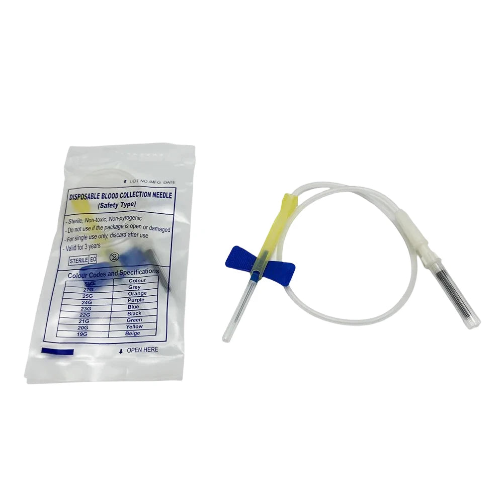 100pcs/lot Disposable Butterfly Blood Collection Needle double wing type Blood Collection Needle Pet Care Room Cat Dogs Animal