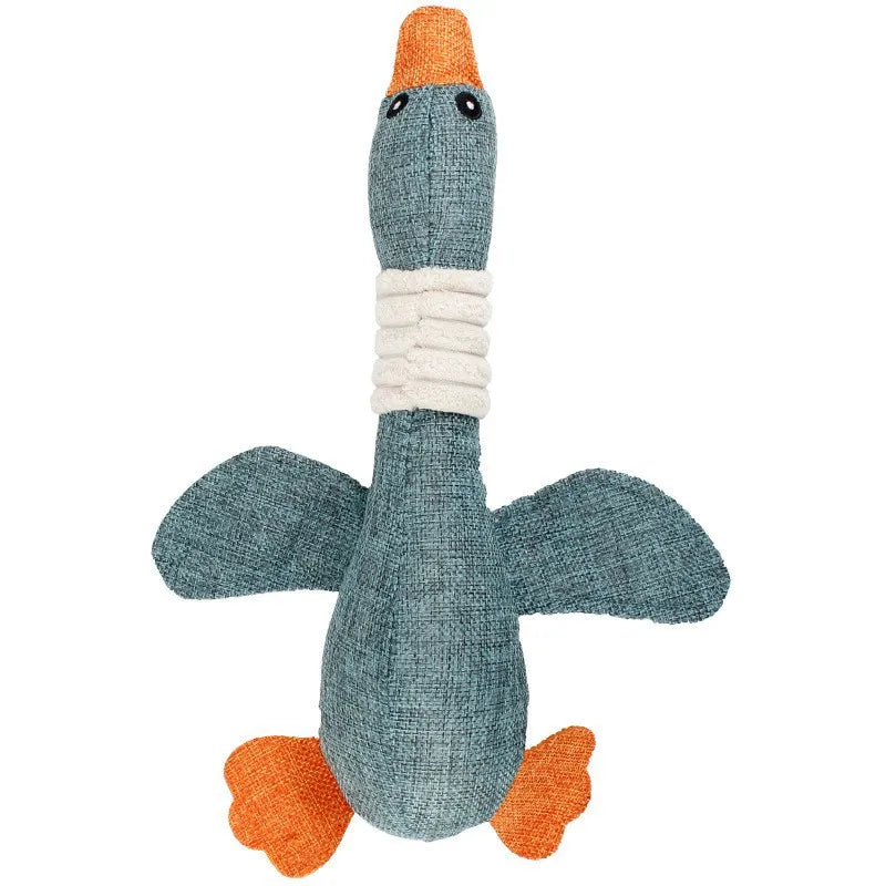 New Pet Toy, Large Goose-Shaped Toy That Makes Sound, Is Durable and Teeth-Cleaning, Suitable for Dogs and Cats