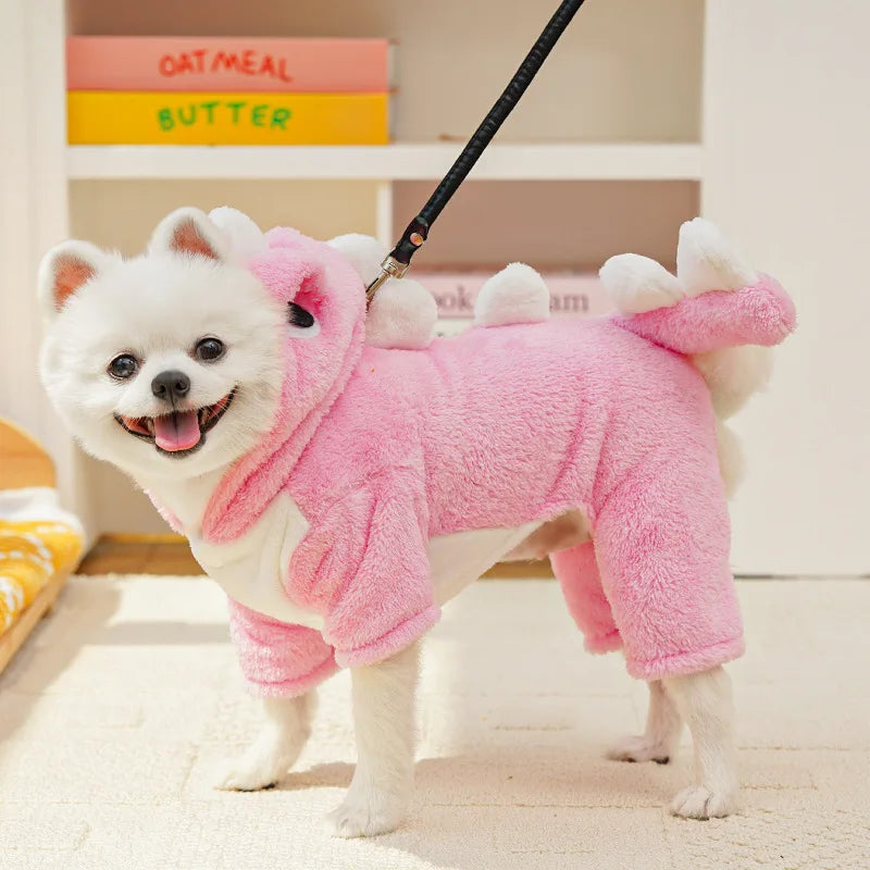 Pet Dog Clothes Soft Warm Fleece Dogs Jumpsuits Pet Clothing for Small Dogs Puppy Cats Clothes Chihuahua Yorkshire Costume Coat