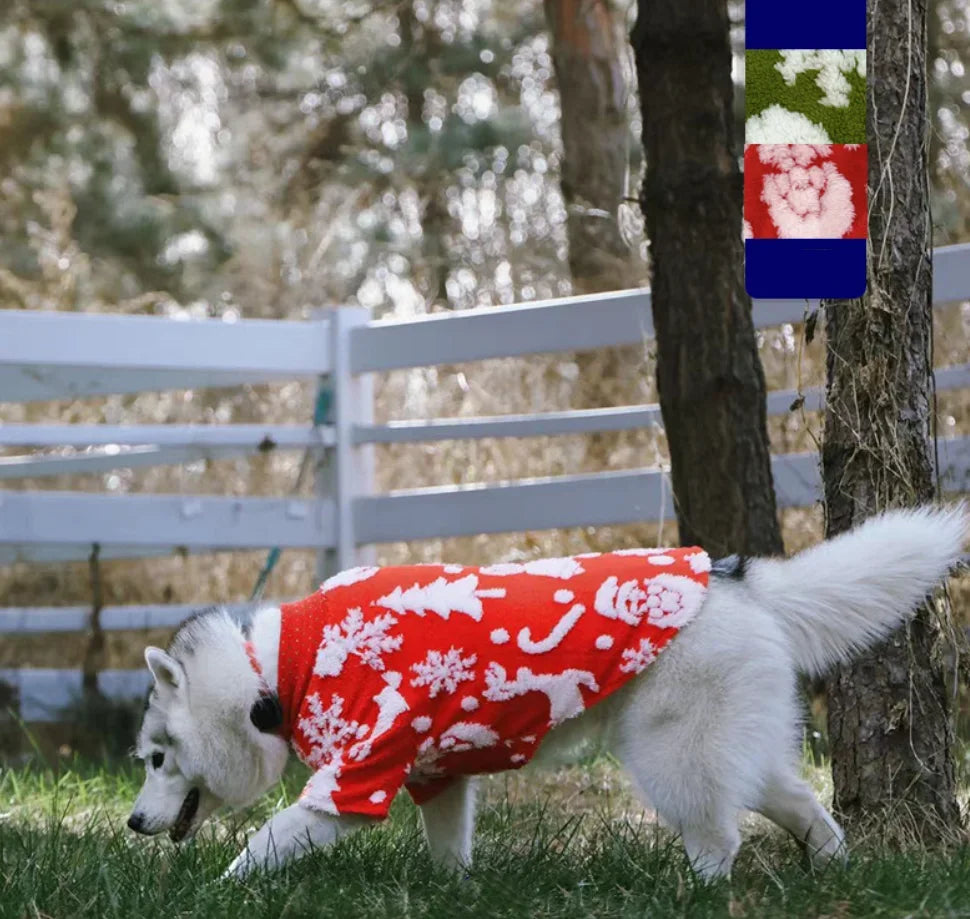 Christmas Dog Coat Hoodie Pet Clothing Winter Petwear for Small Big Large Dogs Poodle Border Collie Golden Retriever 9XL Sizes