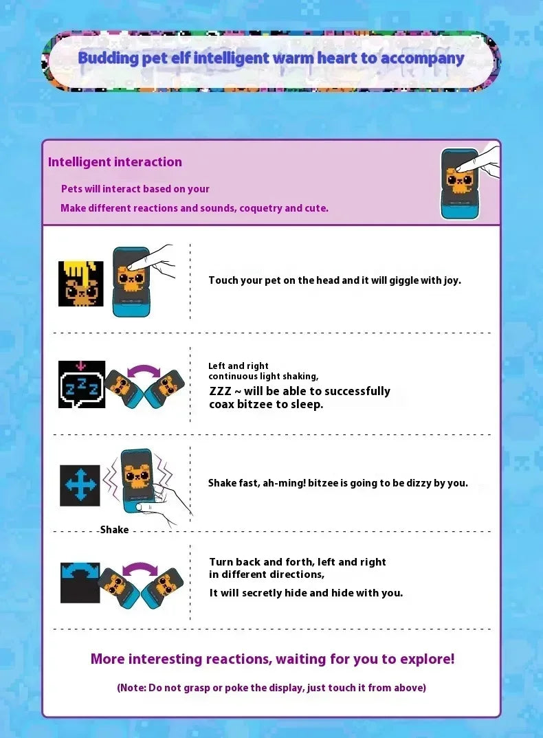 2025 New Bitzee Tamagotchi Virtual Mascot Digital Pet Toys For Children Bitzee Digital Toyelectronic Digital Pets Virtual Games