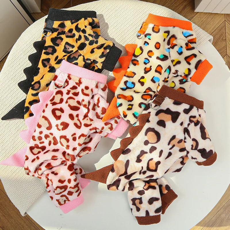 Pet Dog Clothes Soft Warm Fleece Dogs Jumpsuits Pet Clothing for Small Dogs Puppy Cats Clothes Chihuahua Yorkshire Costume Coat
