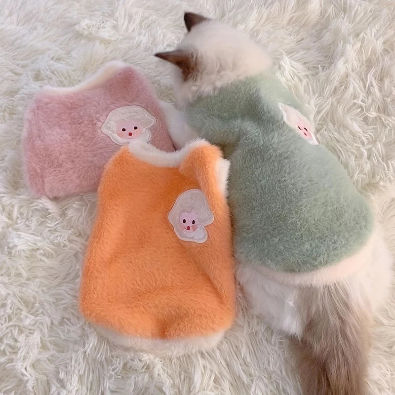 Warm Winter & Cooling Pet Clothing | Cat & Dog Sweater Vests for Small Kittens - Pet Accessories