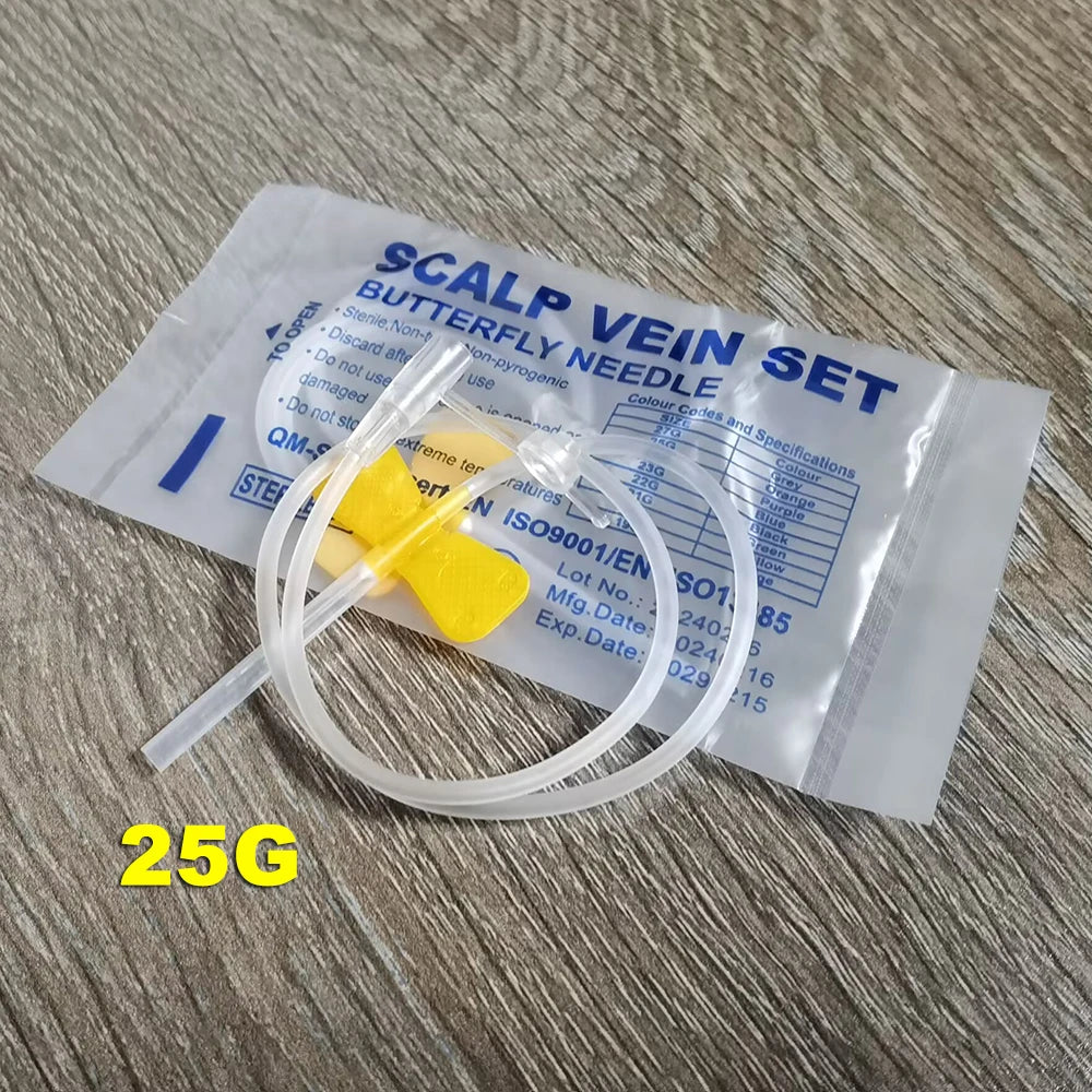 200 Pcs Disposable Butterfly Blood Collection Needle double wing type Blood Collection Needle Pet Care Room Cat Dogs Animal