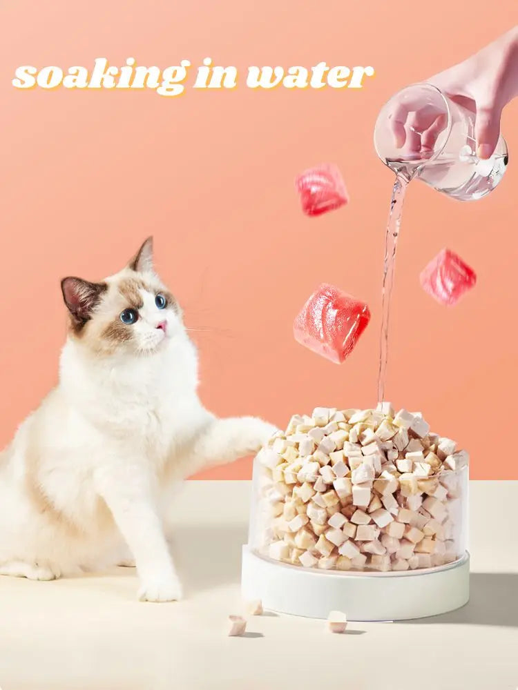 Freeze-dried Chicken Pellets 500g Bucket Freeze-Dried Cat Factory Wholesale Price Pet Treats 0 Added High Protein Pet Food