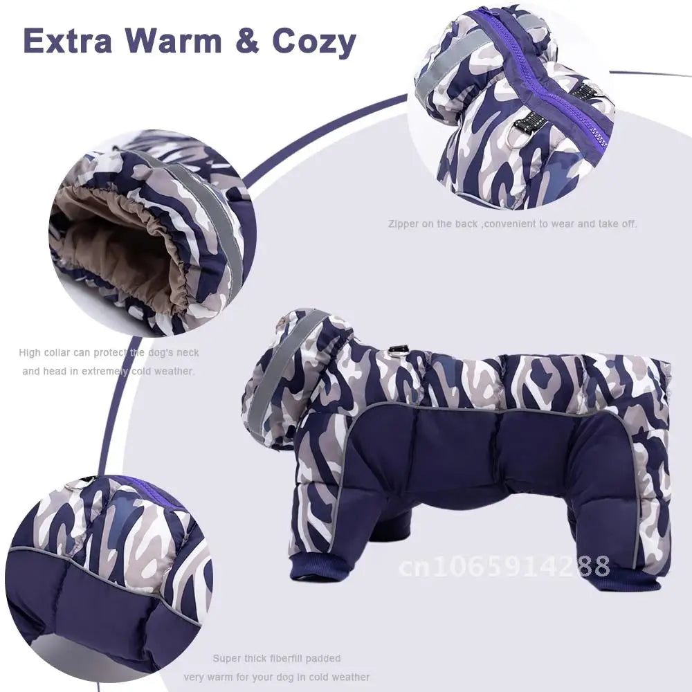 Padding Dog Clothes Winter Overall Pet Clothing For Parkas Puppy halloween Medium jackets costume Waterproof Small Down-like