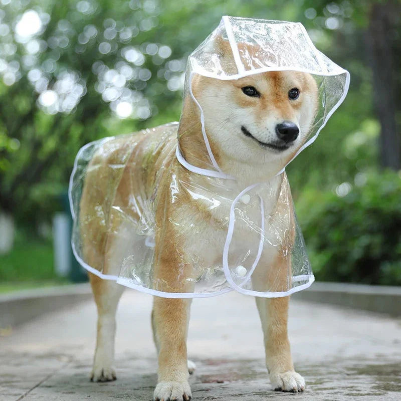 XS/8XL Pet Raincoat Transparent Dog Raincoat Waterproof and Windproof Pet Clothing Large Dog Pet Dog Dog Costume