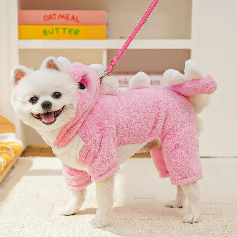 Pet Dog Clothes Soft Warm Fleece Dogs Jumpsuits Pet Clothing for Small Dogs Puppy Cats Clothes Chihuahua Yorkshire Costume Coat