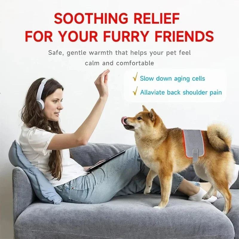 Pet Care Home Use Infrared Red Light Therapy Belt Wrap for Dogs Cats