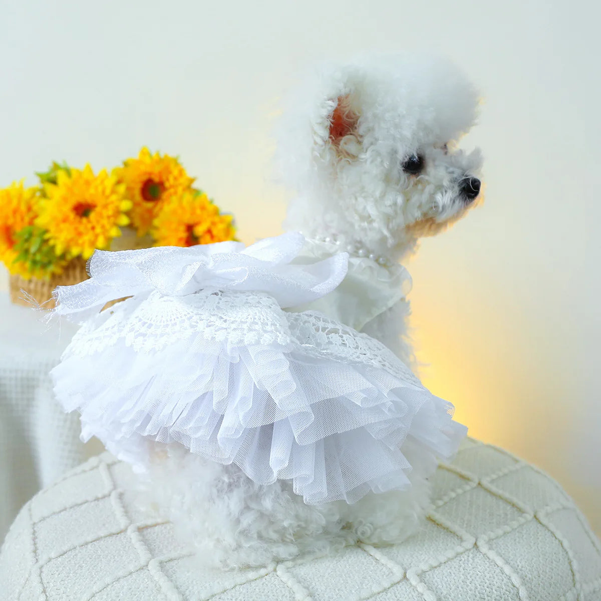 Luxury Princess Cat Wedding Dress Skirt Dog Dresses for Small Dogs Pet Clothing Costume Puppy Supplies Skirt ropa para perros