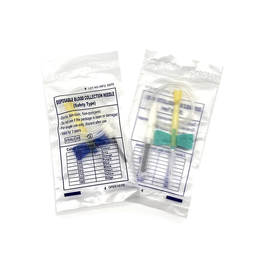 50-100pcs Disposable Butterfly Blood Collection Needles Double Wing Type for Pet Care  Suitable for Cats Dogs And Other Animals