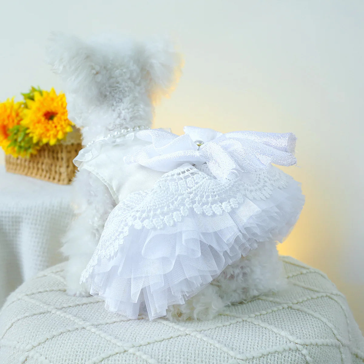 Luxury Princess Cat Wedding Dress Skirt Dog Dresses for Small Dogs Pet Clothing Costume Puppy Supplies Skirt ropa para perros
