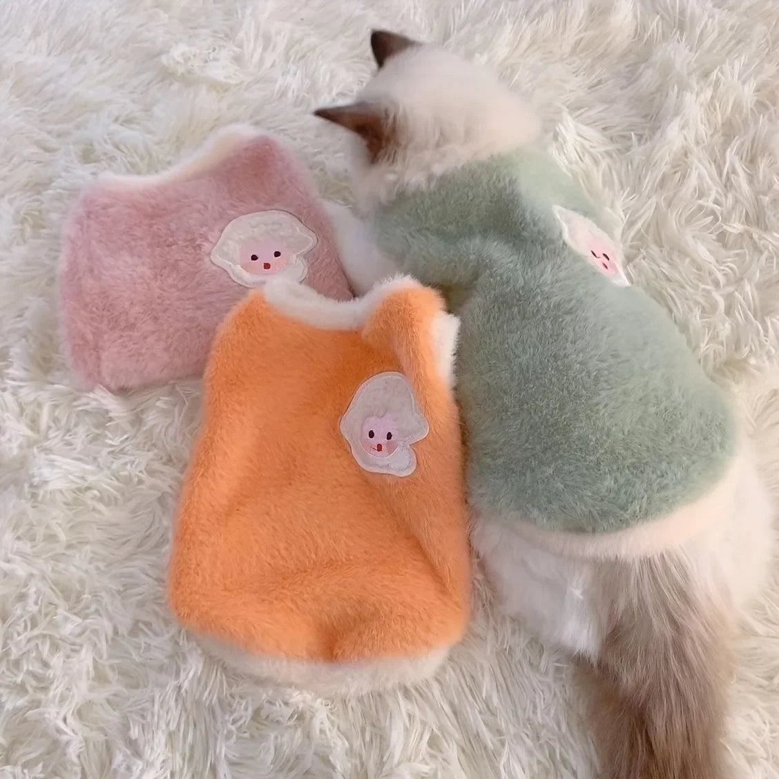 Warm Winter & Cooling Pet Clothing | Cat & Dog Sweater Vests for Small Kittens - Pet Accessories