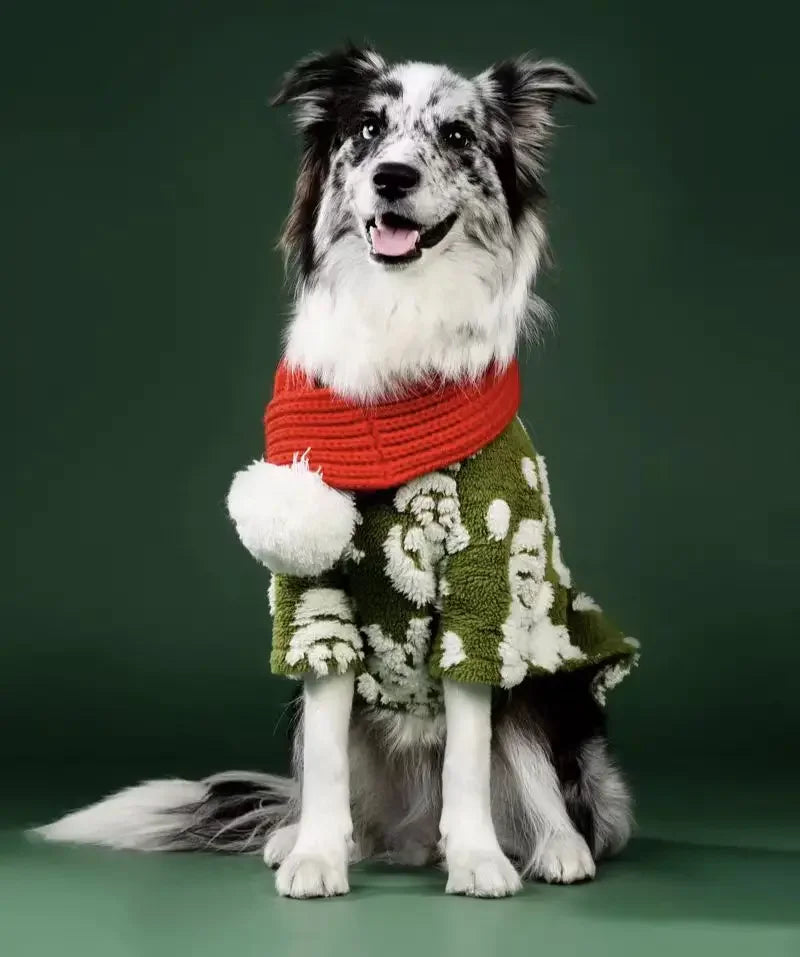 Christmas Dog Coat Hoodie Pet Clothing Winter Petwear for Small Big Large Dogs Poodle Border Collie Golden Retriever 9XL Sizes