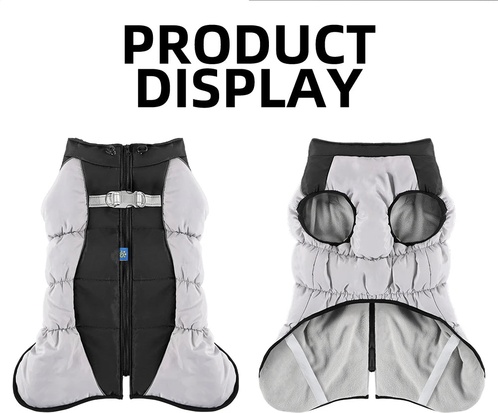 Large Dog Jacket Waterproof Dog Clothing Medium and Large Dog Winter Pet Clothing Labrador Coat Labrador German Shepherd Vest