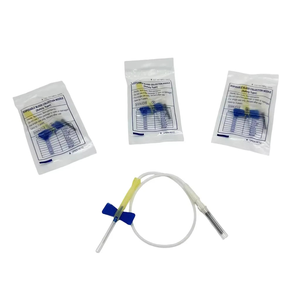 50-100pcs Disposable Butterfly Blood Collection Needles Double Wing Type for Pet Care  Suitable for Cats Dogs And Other Animals