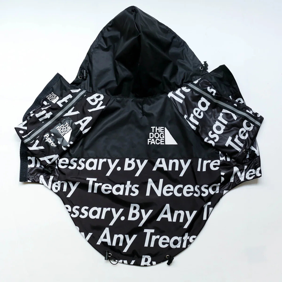 Luxury Designer Dog Clothes S-5XL Teddy French Bull Pitbull Dog Jacket Waterproof Rain Coat Pet Clothing