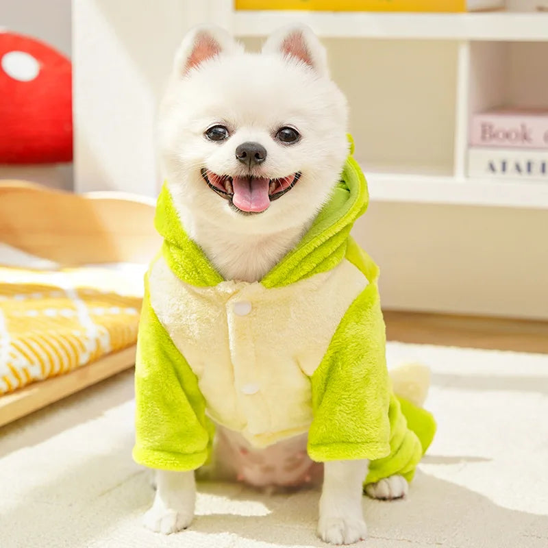 Pet Dog Clothes Soft Warm Fleece Dogs Jumpsuits Pet Clothing for Small Dogs Puppy Cats Clothes Chihuahua Yorkshire Costume Coat