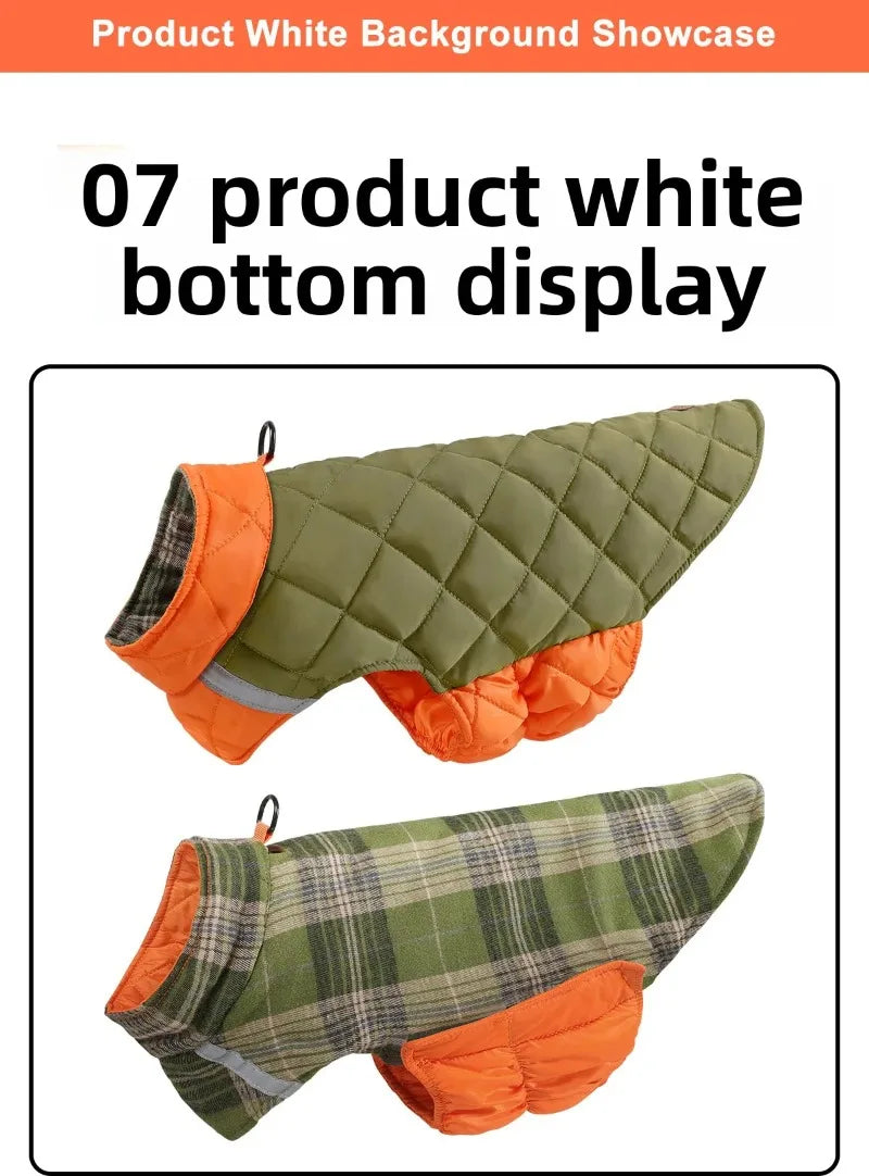 Xs-4XL Winter Warm Dog Jacket Coat Reflective Waterproof Windproof Lightweight Pet Clothing Jackets for Small Medium Large Dogs