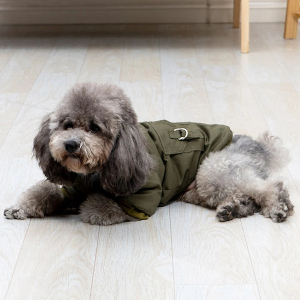 Winter Warm Puppy Jacket, Thicken Hoodie Dog Coat for Small Medium Dogs Chihuahua Yorkies, Cute Pet Clothing
