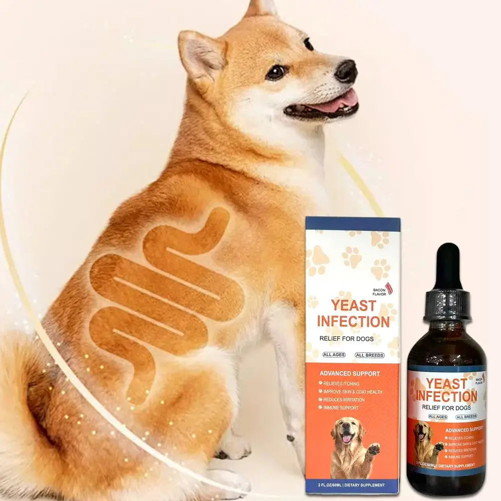 60ML 3kinds Dog Pet Drops Gentle Care Supplement To Maintain Healthy Coat and Skin for Dogs Herbal drops PET CARE