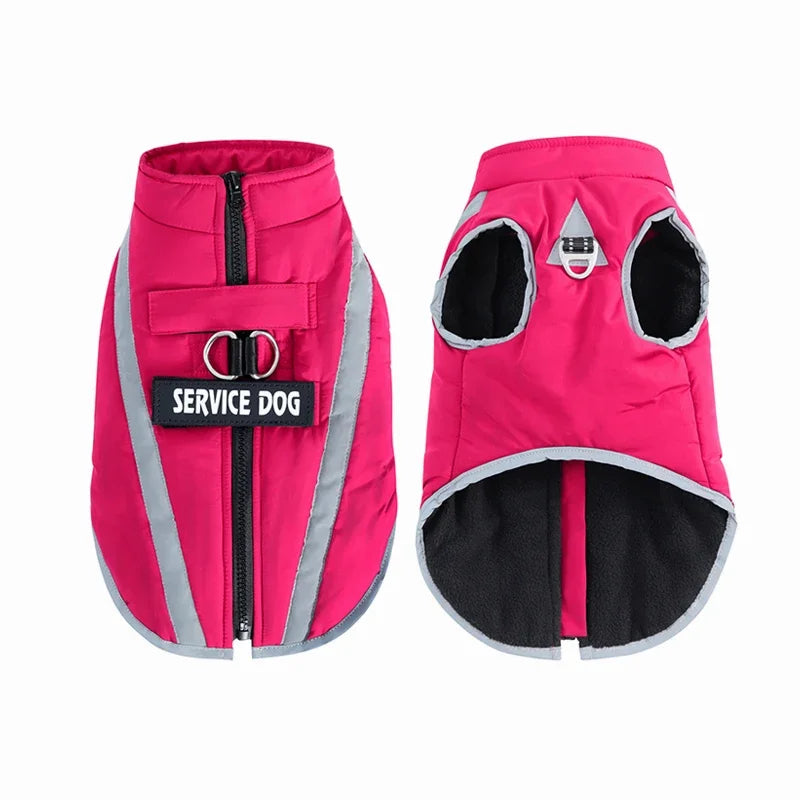 Personalized Dog clothes Warm Fleece Waterproof Winter Clothes for Dogs Pet Clothing Jackets Small Medium Large Dog Accessories