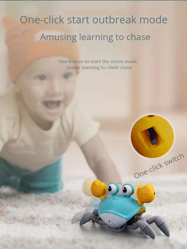 Children's Induction Escape Crab Crab Crawl Electronic Pet Toys Baby Music Early Education Mobile Toys Free Delivery
