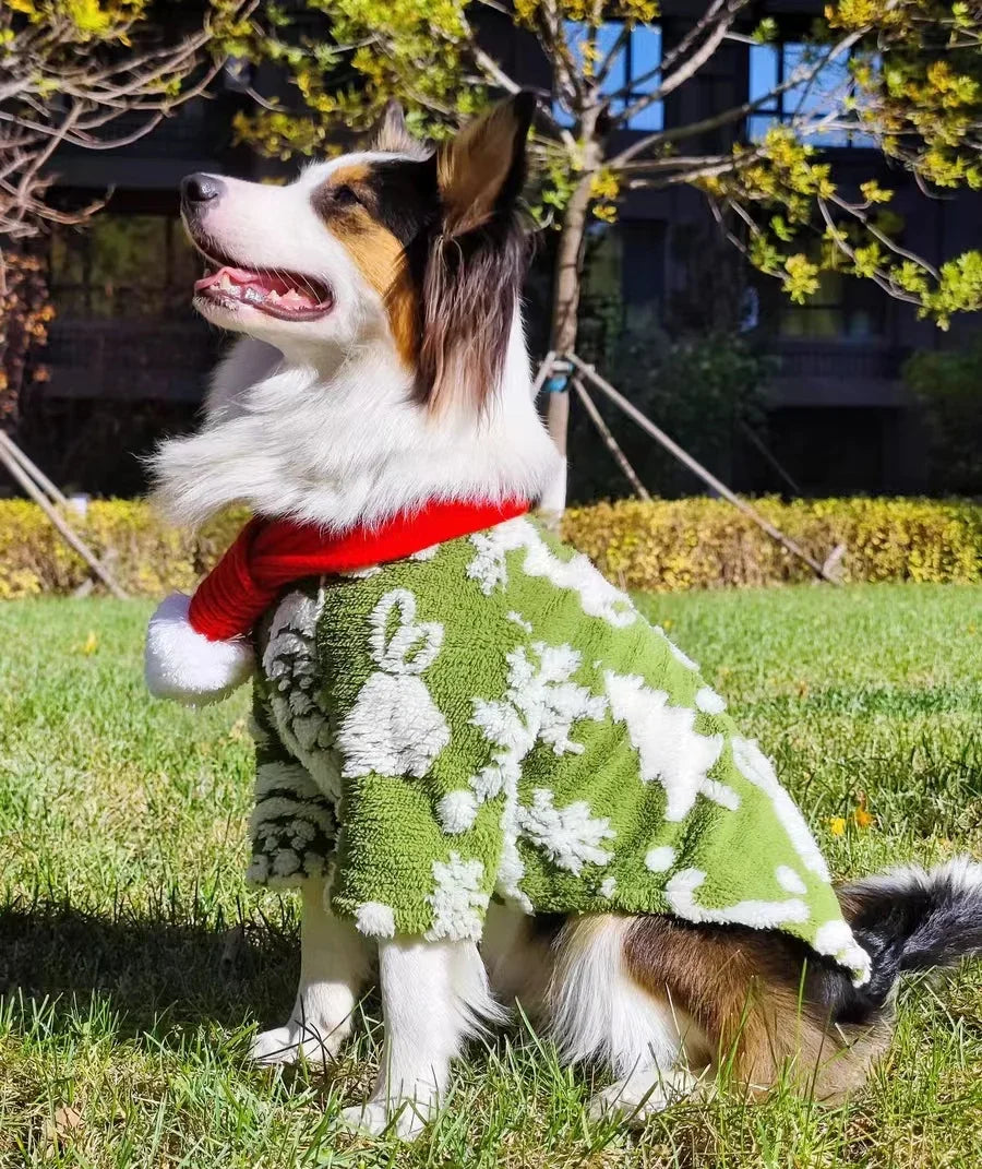 Christmas Dog Coat Hoodie Pet Clothing Winter Petwear for Small Big Large Dogs Poodle Border Collie Golden Retriever 9XL Sizes