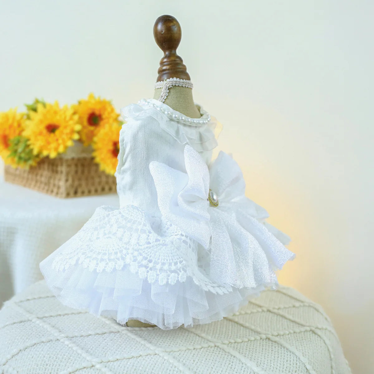 Luxury Princess Cat Wedding Dress Skirt Dog Dresses for Small Dogs Pet Clothing Costume Puppy Supplies Skirt ropa para perros