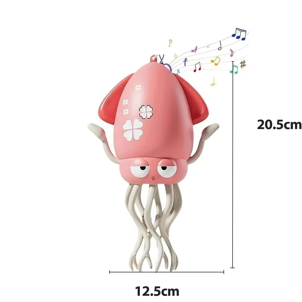 Interactive Cat Toy Electric Automatic Moving Dancing Octopus Sound and Light Pet Toys Cartoon Interactive Cat Toy