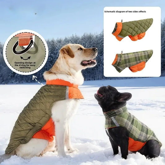 Xs-4XL Winter Warm Dog Jacket Coat Reflective Waterproof Windproof Lightweight Pet Clothing Jackets for Small Medium Large Dogs