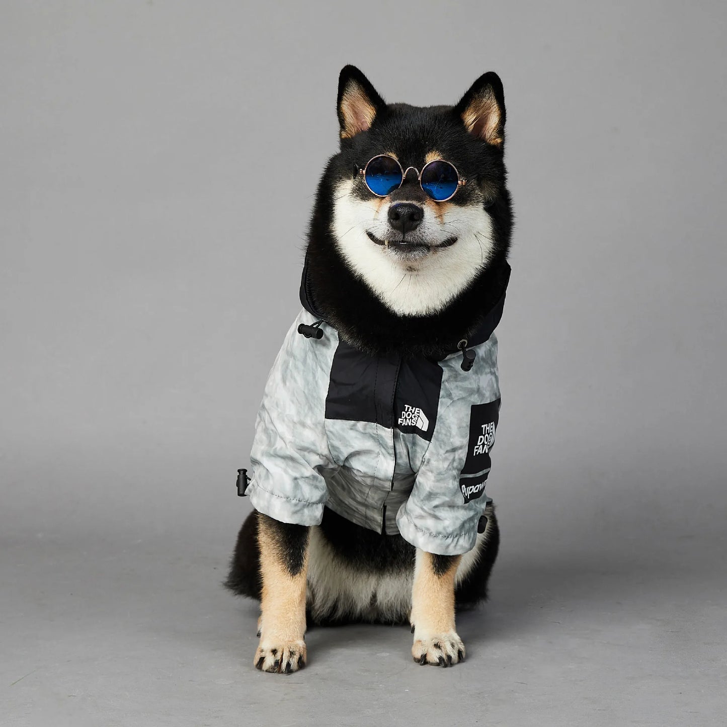 Luxury Designer Dog Clothes S-5XL Teddy French Bull Pitbull Dog Jacket Waterproof Rain Coat Pet Clothing