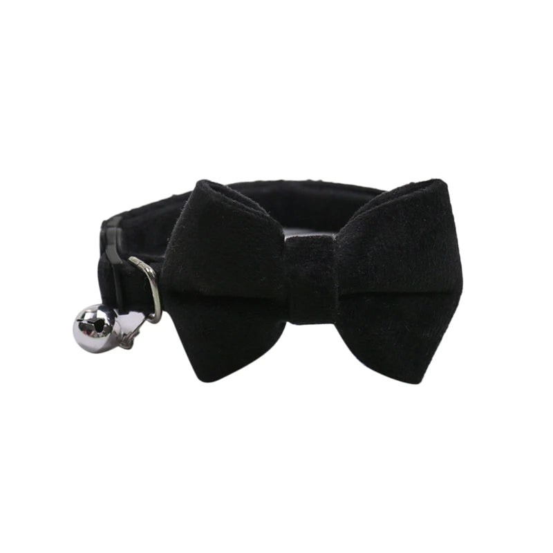 Pet Collars New Pet Bow Bell Collars Cute Cat Collars Pet Supplies Multicolor Adjustable Pets Dressing Tool Pets Accessories