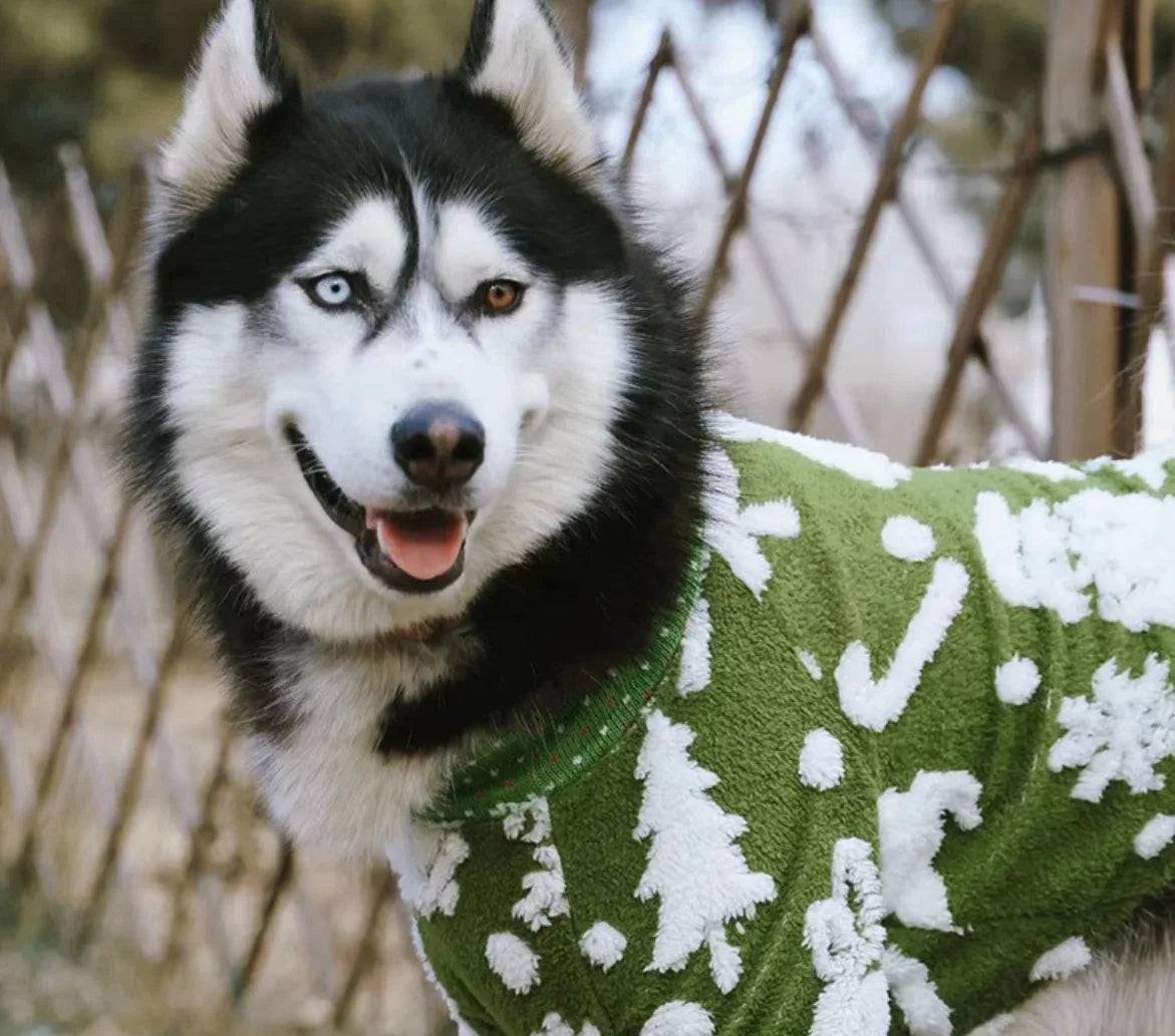 Christmas Dog Coat Hoodie Pet Clothing Winter Petwear for Small Big Large Dogs Poodle Border Collie Golden Retriever 9XL Sizes