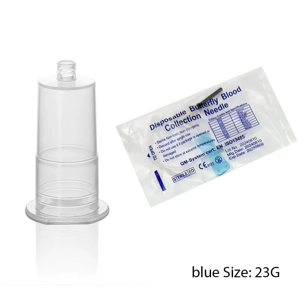 50pcs/lot Disposable Butterfly Blood Collection Needle double wing type Blood Collection Needle Pet Care Room Cat Dogs Animal