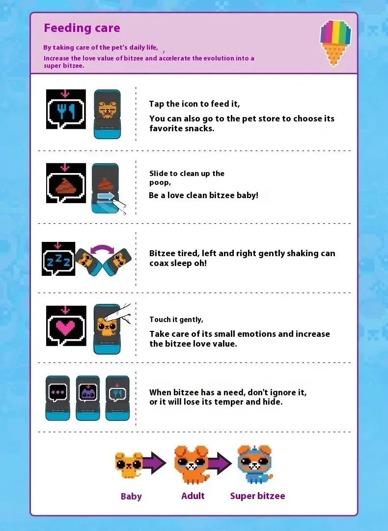 2025 New Bitzee Tamagotchi Virtual Mascot Digital Pet Toys For Children Bitzee Digital Toyelectronic Digital Pets Virtual Games