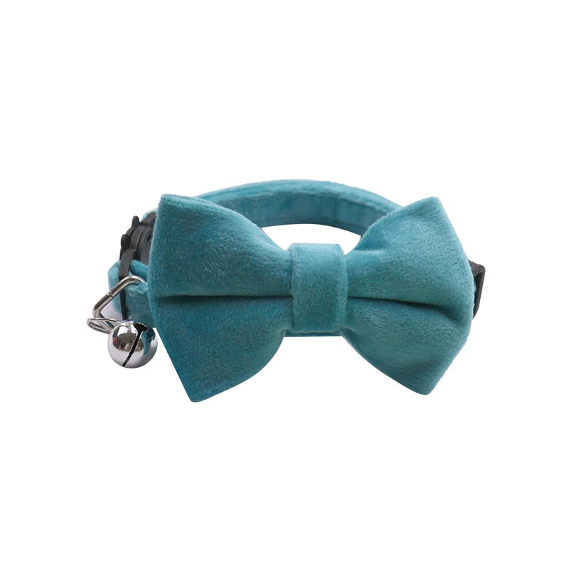 Pet Collars New Pet Bow Bell Collars Cute Cat Collars Pet Supplies Multicolor Adjustable Pets Dressing Tool Pets Accessories