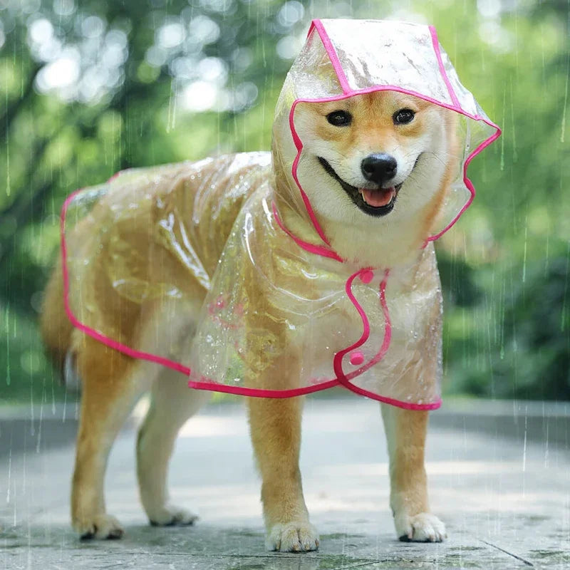 XS/8XL Pet Raincoat Transparent Dog Raincoat Waterproof and Windproof Pet Clothing Large Dog Pet Dog Dog Costume